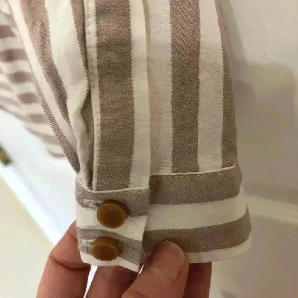 Anthropologie Maeve Striped Marianna Wrap Top XS - Picture 5 of 15